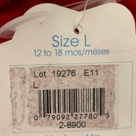 BABY DEER CHRISTMAS SANTA CLAUS BOOTIES THAT RATTLE SIZE 12-18 MONTHS NEW - Picture 7 of 9